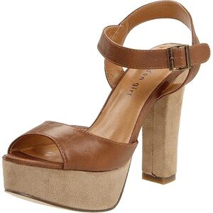 Brown Platform Heel Sandals